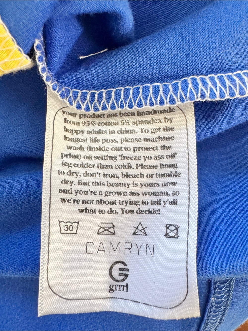 Grrrl Camryn Color Block Tank XL Retro Sporty Streetwear Pride Festival NWT G57 - Picture 7 of 8
